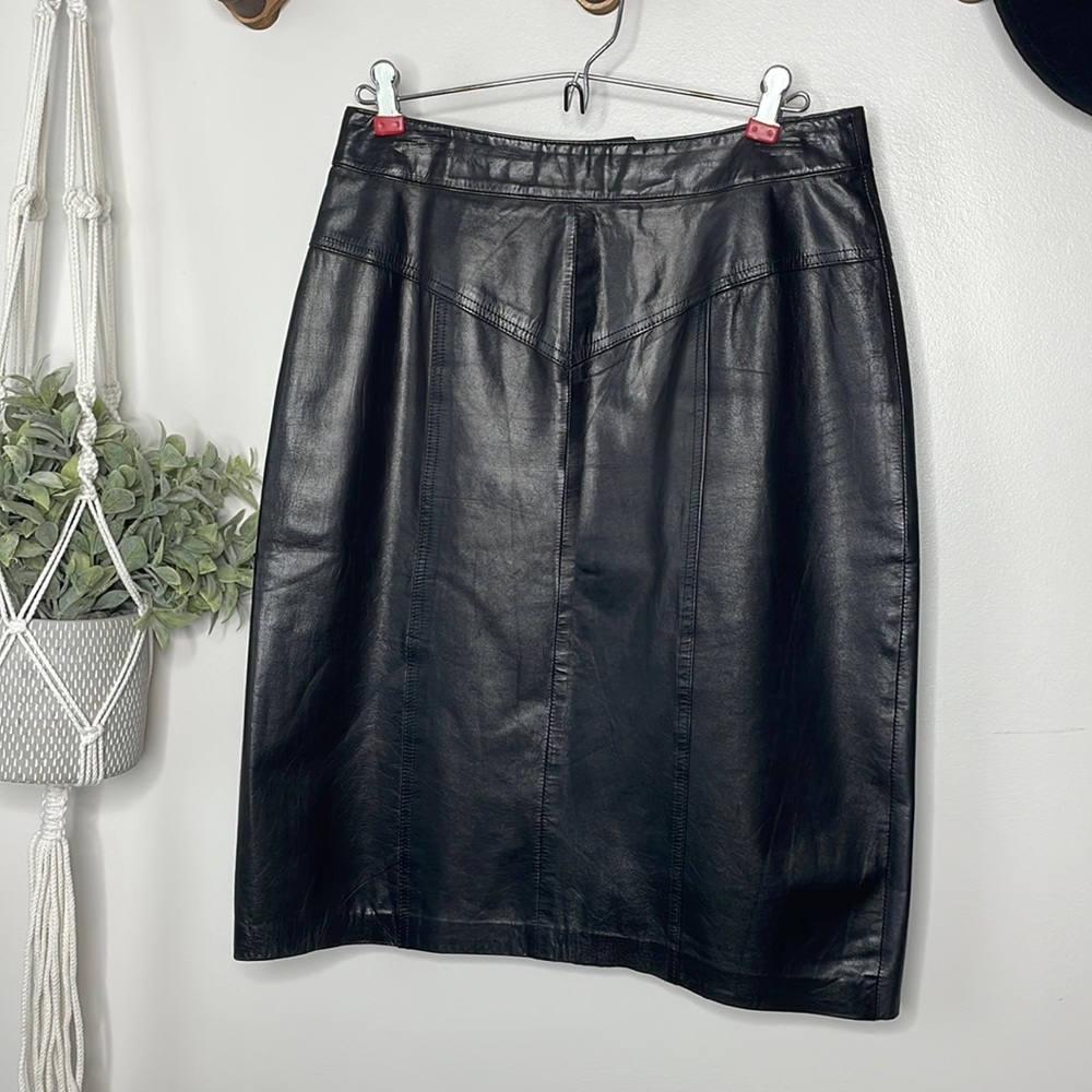 Vintage Leather Skirt